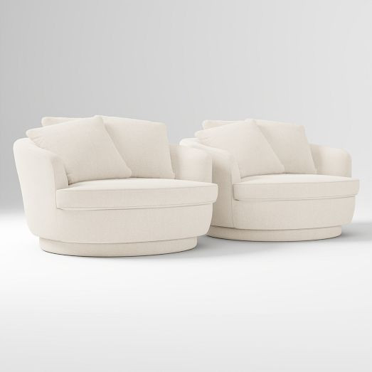 Viv Grand Swivel Chair | West Elm (US)