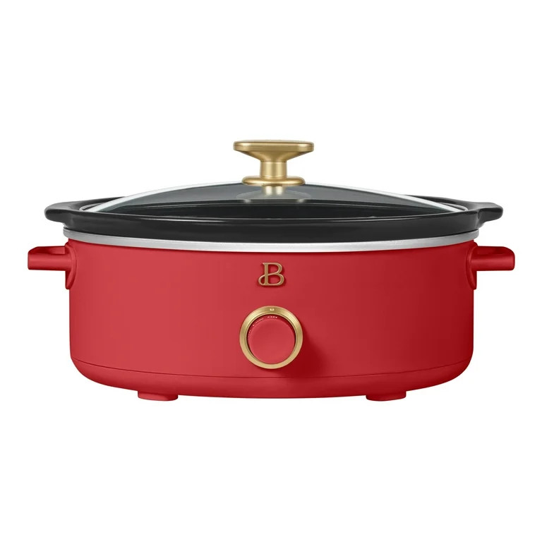 Beautiful 2.5 Qt Dip and Serve Manual Slow Cooker, Tomato Red by Drew Barrymore | Walmart (US)