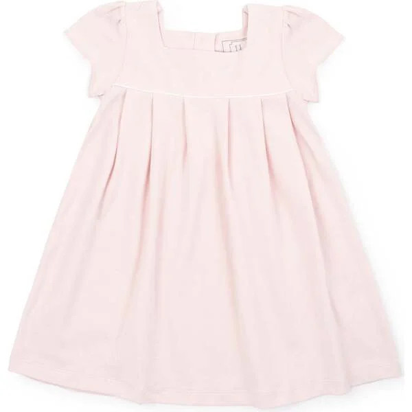 Lizzy Girls' Woven Cotton Dress, Light Pink | Maisonette