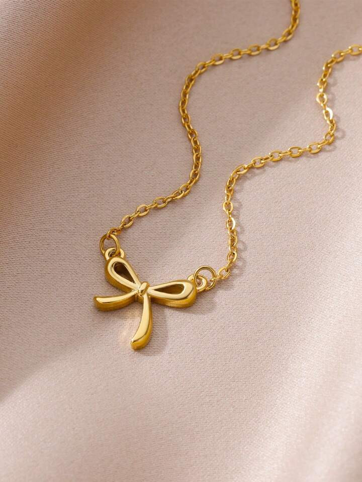 1PC Bow Pendant Necklace Cute Necklace For Women Birthday Gift | SHEIN