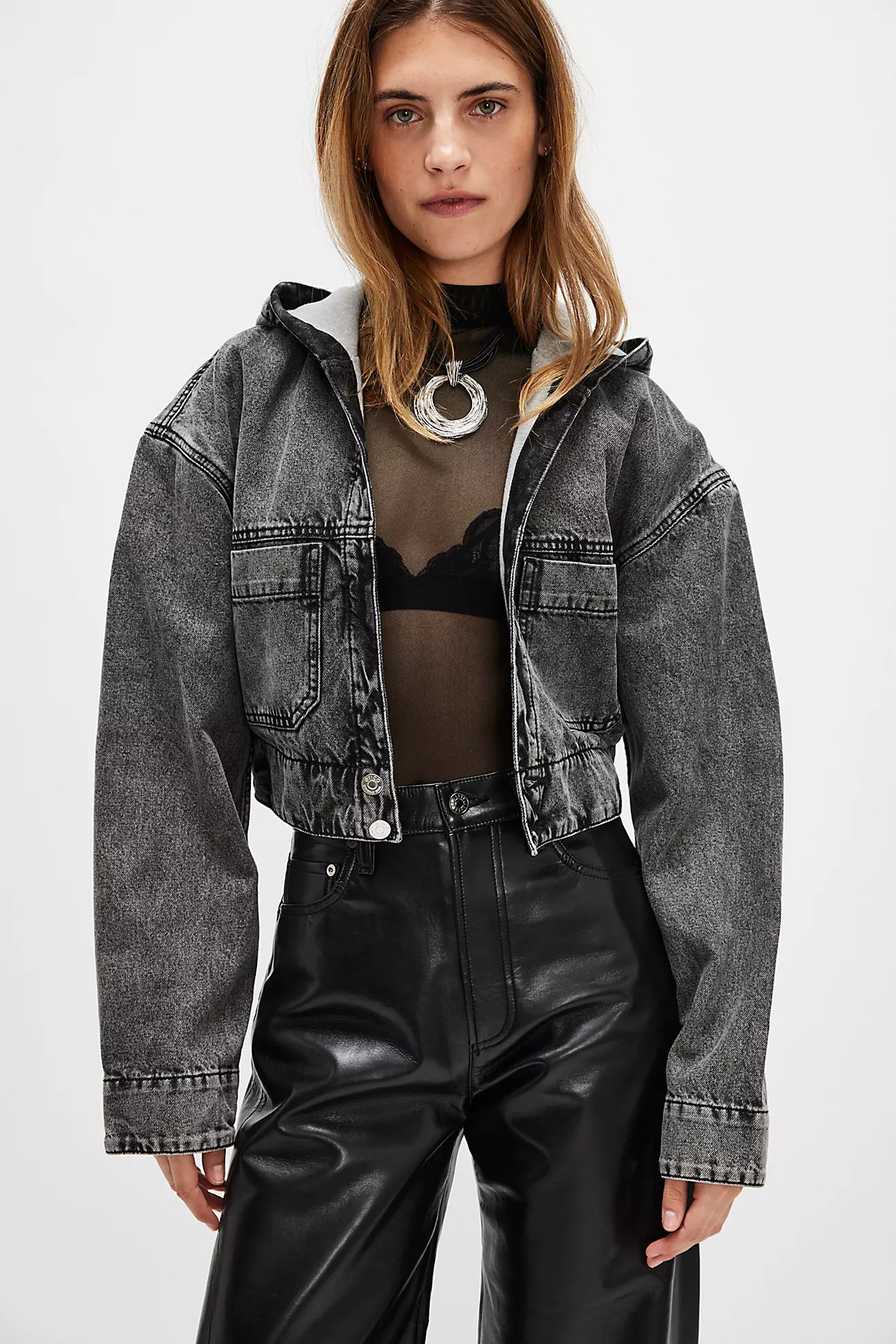 Etica Mansfield Denim Hoodie | Free People (Global - UK&FR Excluded)