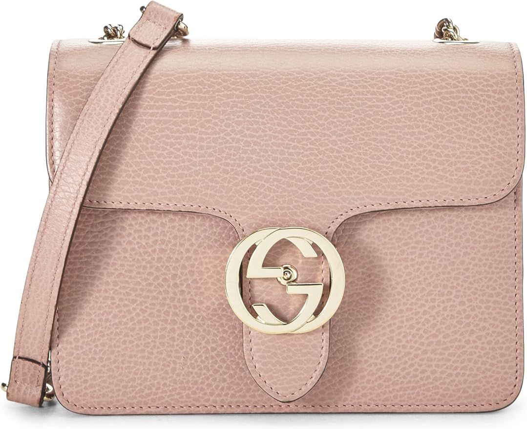 Amazon.com: Gucci, Pre-Loved Pink Leather Interlocking Crossbody Small, Pink : Luxury Stores | Amazon (US)