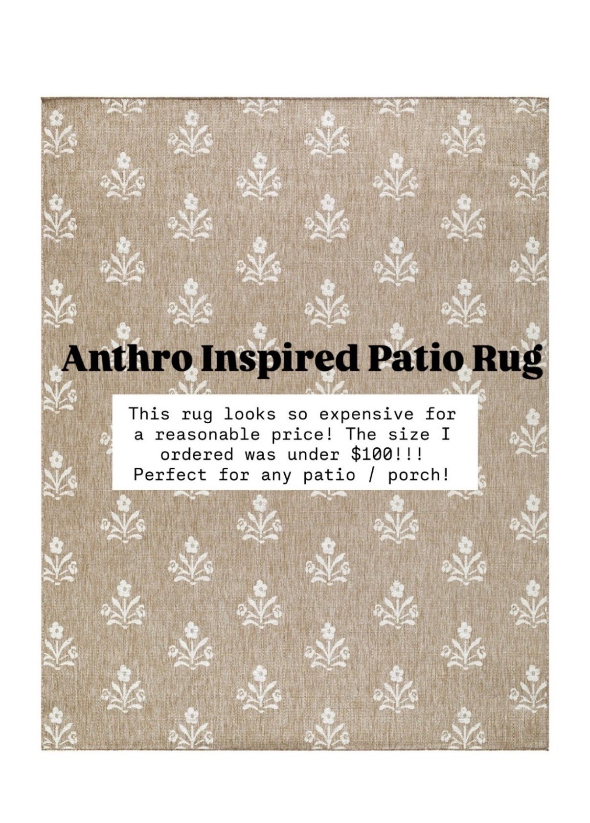 🤍 This rug is STUNNING and giving Anthro vibes for under $100! 🤍✨🔗

#LTKdayinmylife #LTKHome