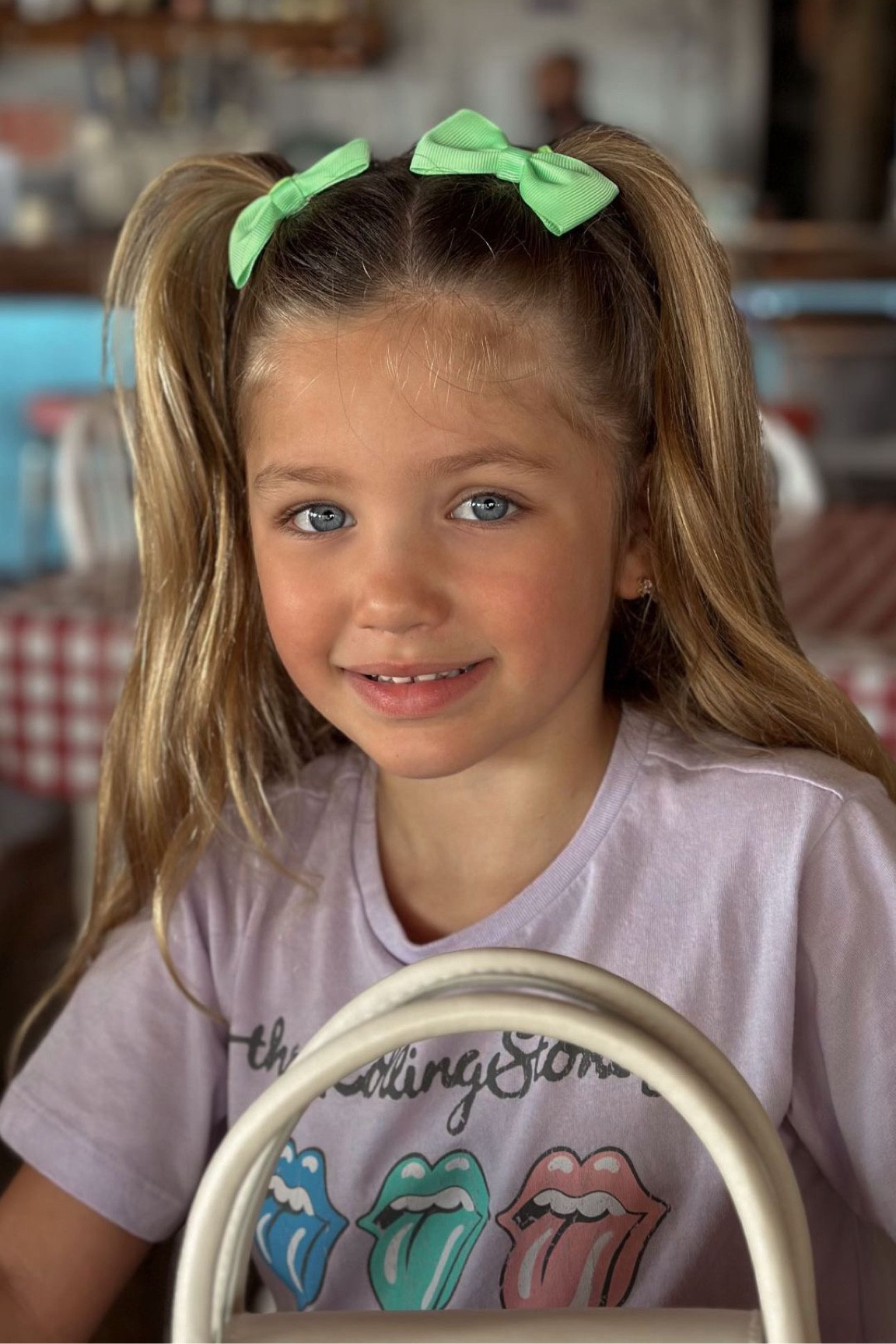 My Navy girl 🤍⚡️ This Rolling Stones tee is under $5 from Walmart. 

kids l girls l girls tee l walmart