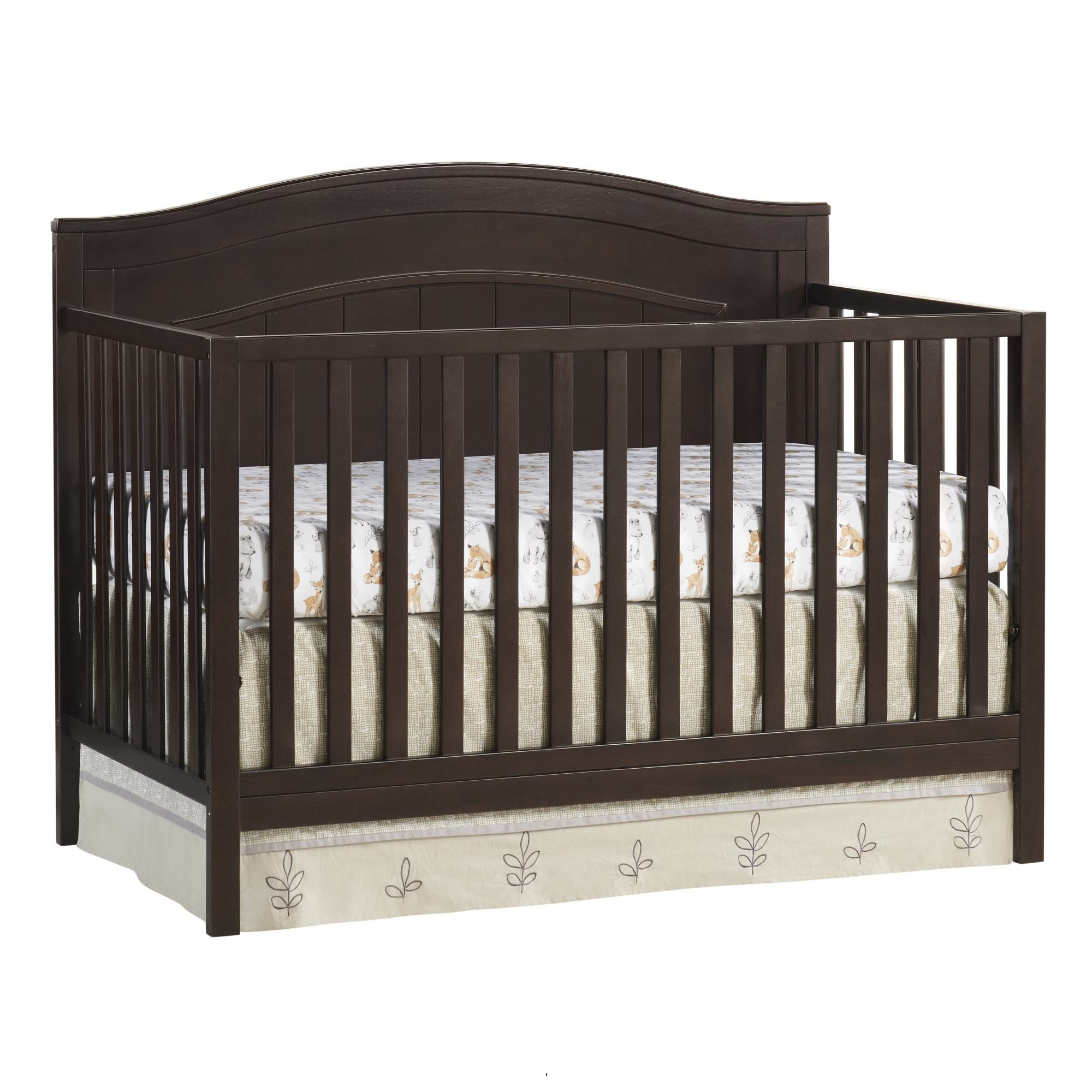 Oxford Baby North Bay 4-in-1 Convertible Crib, Espresso Brown, GreenGuard Gold Certified | Amazon (US)