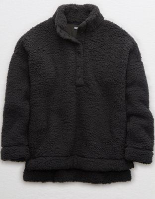 Aerie Big Chill Sherpa Oversized Pullover | American Eagle Outfitters (US & CA)