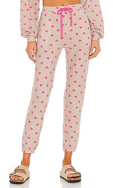 BEACH RIOT Savannah Sweatpant in Taupe Heart from Revolve.com | Revolve Clothing (Global)