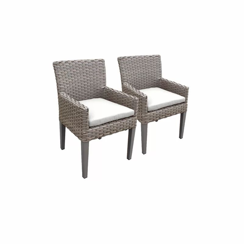 Rockport Patio Dining Chair with Cushion (Set of 2) | Wayfair North America