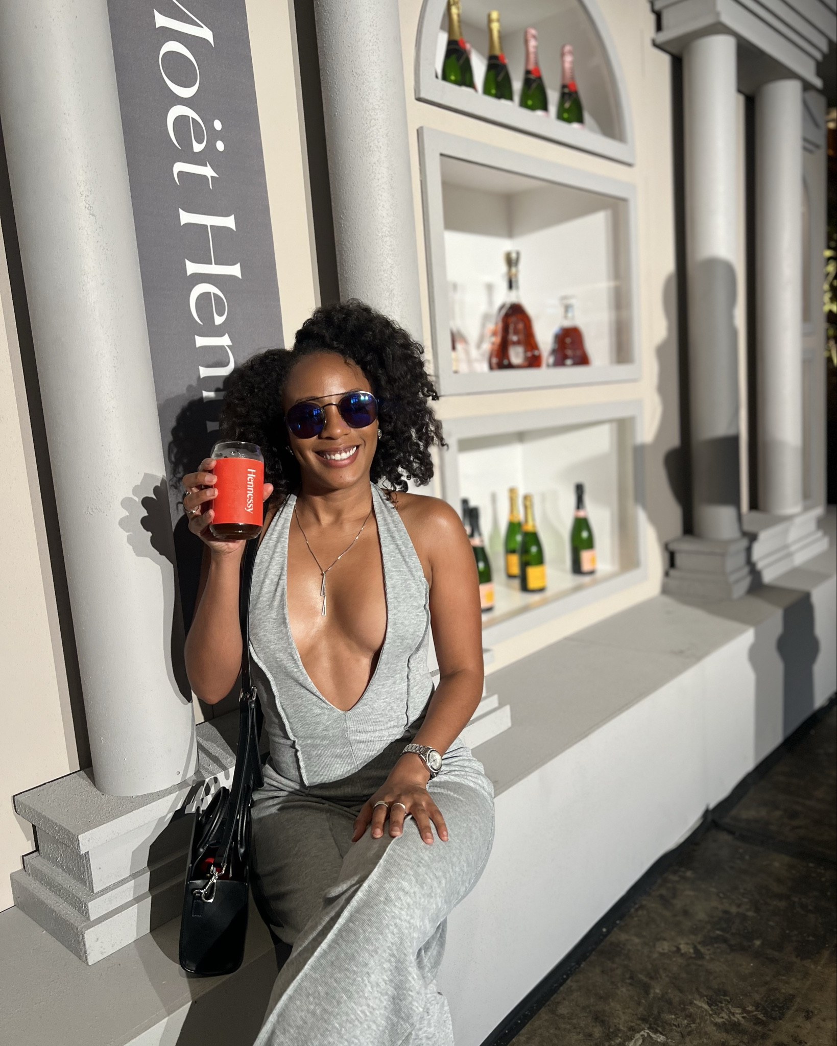 Sexy jumpsuit. Put a tee on underneath if it's too revealing. 

5'4" | 125lbs | 34A 