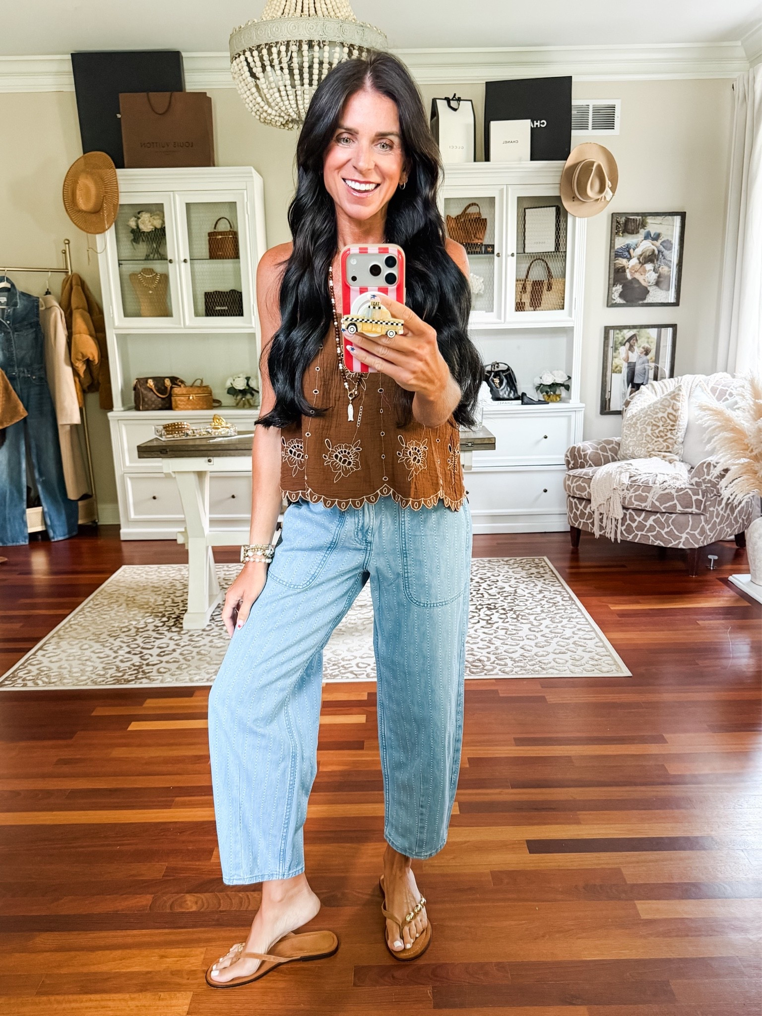 Size small tank and 2 barrel jeans 
@Target

#LTKootd #LTKSeasonal #LTKSaleAlert