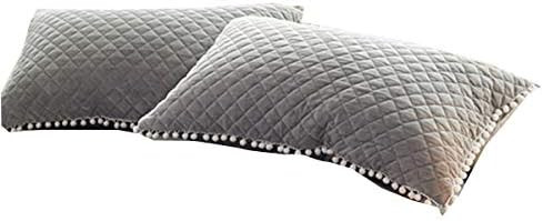 Ceruleanhome 2pc 100% Velvet Flannel Pillow Shams, Solid Color, No Inside Filler (2pc King Pillow... | Amazon (US)