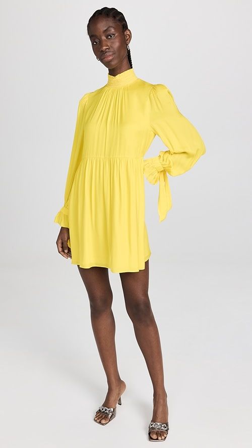 Thea Tie Blouson Sleeve Dress | Shopbop