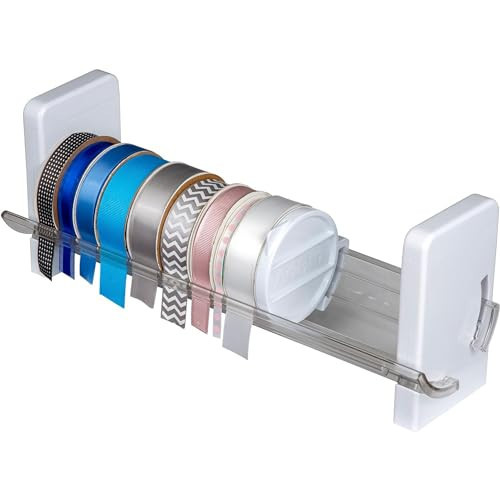 ArtBin Ribbon Storage Rack | Ribbon Spool Holder | Ideal for Craft Rooms & Studios, Gift Wrapping Stations, Small Craft Shops, Boutiques - White | Amazon (US)