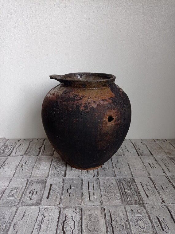 Primitive Red Clay Pot Old Clay Pot Wabi Sabi Pottery | Etsy | Etsy (US)