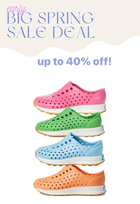 Natives Robbie Sneaker on deal on Amazon for toddlers. Tons of colors all on the same link, up to 40% off! 

#LTKshoecrush #LTKSeasonal #LTKsalealert