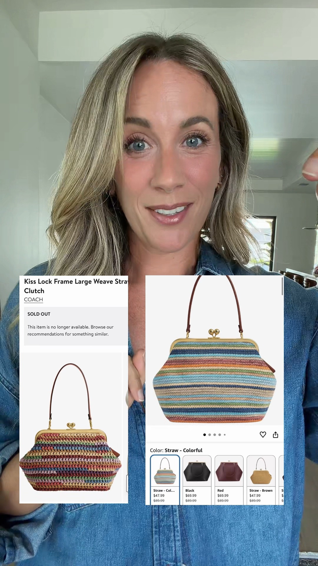 Coach kiss lock clutch dupe

#LTKootd #LTKMothersDay