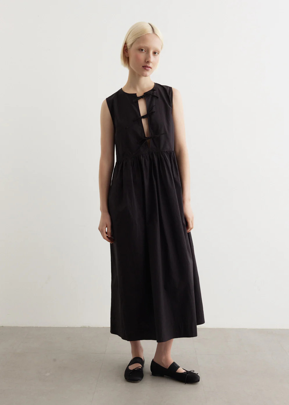 Cotton Poplin Midi Dress | Incu