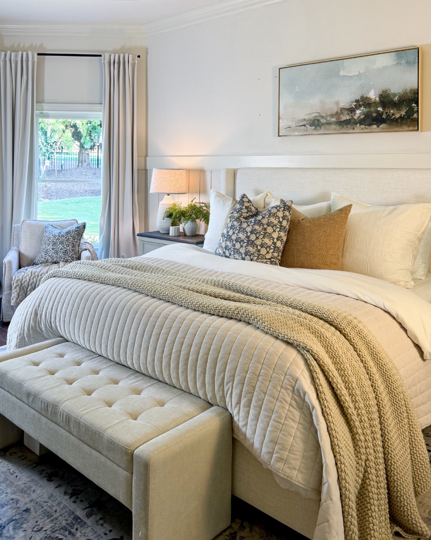 Transitioning your bedding from summer to fall can be inexpensive and easy if you start with a neutral bedding base that carries you through every season. Switch out your accent pillows in front of your neutral shams, add some texture and layers that coordinate at the bottom of the bed, and gradually add in seasonal pieces to build a collection. 

Are you the kind of person who gets bored or likes to change up your bedding seasonally? This tip is for you!

#fallbedding #beddingbase #prettybedroom #fallbedroom #bedding


#LTKStyleTip #LTKSeasonal