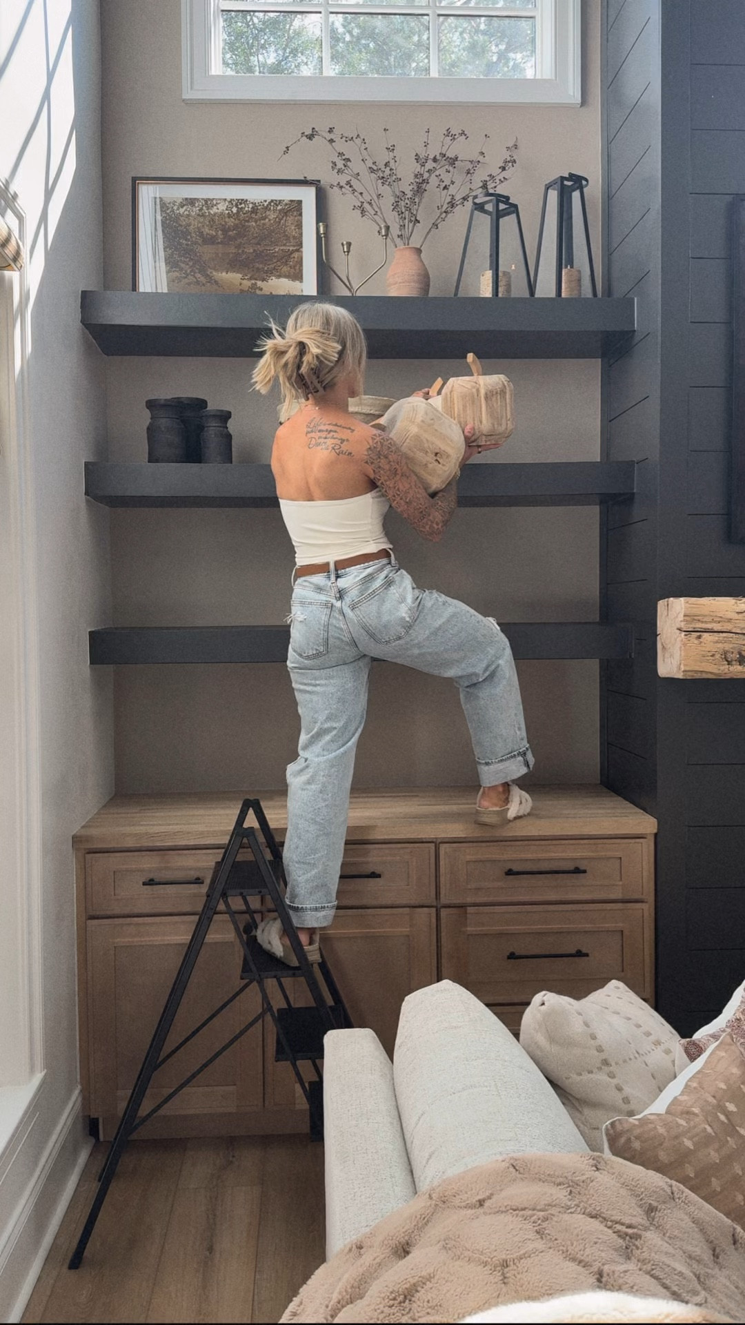 Fall decor has begun on the built ins🤎🍂🙌🏽🎃 gimme all the cozy, warm & neutrals! Linked everything I could! A few finishing touches still to come but — I couldn’t wait to show you! 

Home / fall decorating / neutrals / cozy home / target / amazon / inspo / home design / style / autumn / shelf inspo / Holley Gabrielle / fall home / modern / vintage 

#LTKHome #LTKStyleTip #LTKFindsUnder50