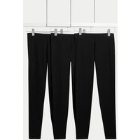 M&S 3pk Cotton Rich Plain Leggings (6-16 Yrs) Black | Marks & Spencer (UK)