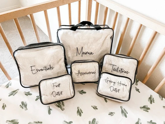 Hospital Bag Organizers & FREE Packing Checklist  Minimalist | Etsy | Etsy (US)