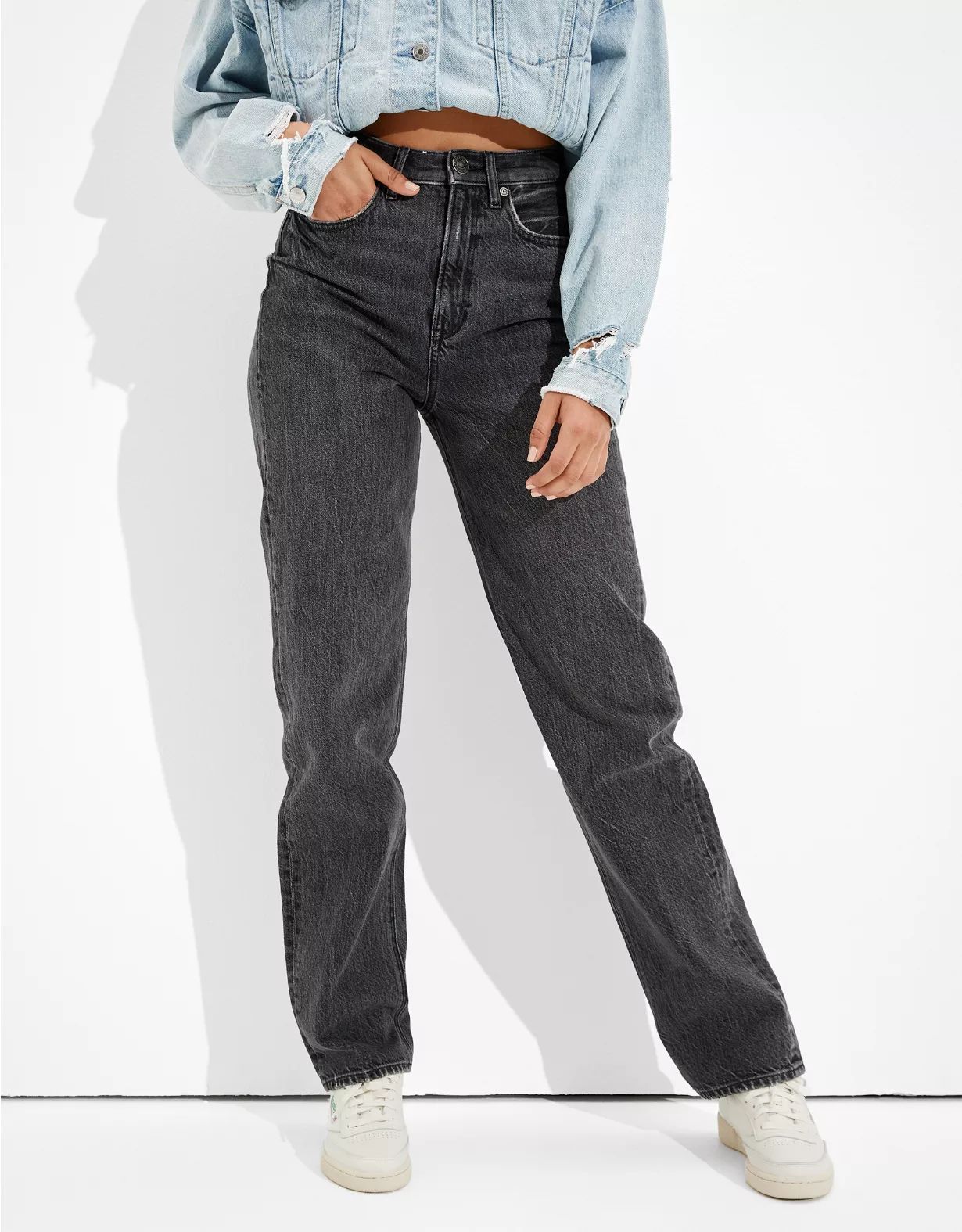 AE Highest Waist Baggy Straight Jean | American Eagle Outfitters (US & CA)