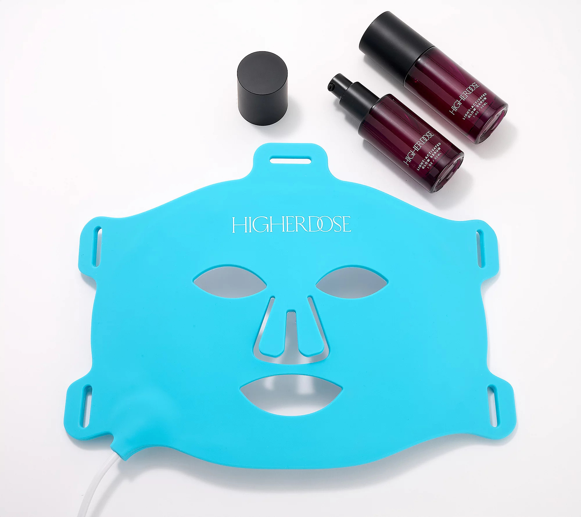 HigherDOSE Red Light Face Mask w/ Light- Activated Kit | QVC