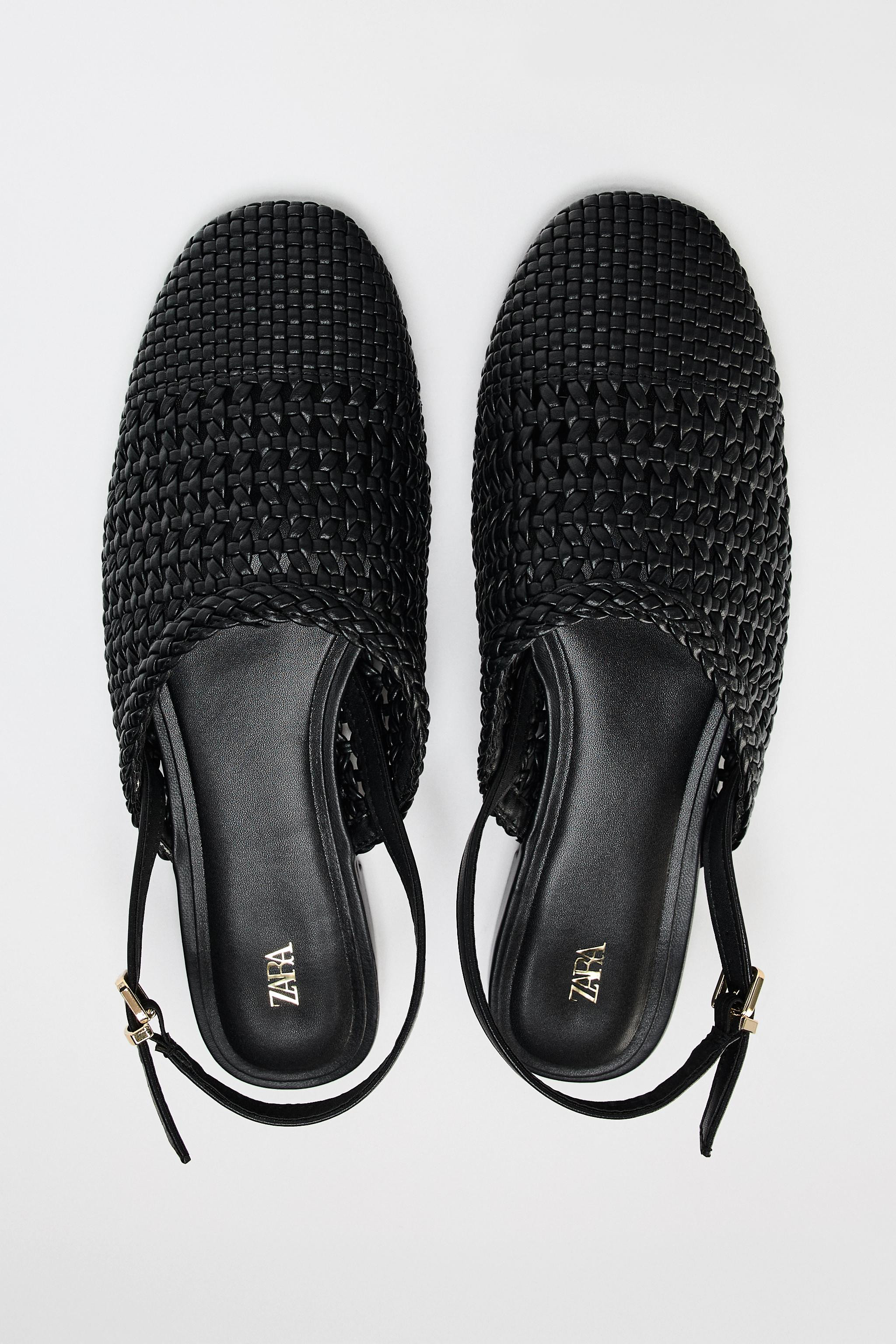 BRAIDED SLINGBACK FLATS | Zara US