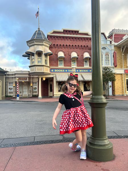 The cutest little girl Minnie Mouse dress for Disney from Amazon - great price and great reviews!!  🏰✨🏰✨ #disney #disneyoutfits 

#LTKkids #LTKtravel