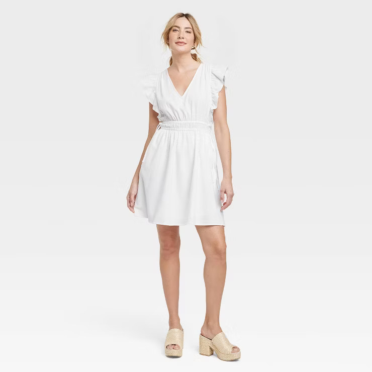 Women's Flutter Short Sleeve Dress - Universal Thread™ | Target