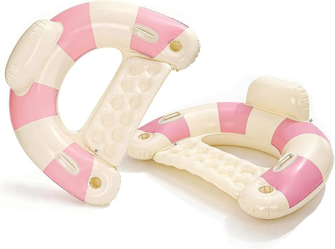 2PCS Pool Swim Ring Inflatable Pool Floats Water Fun Large Adult Swimming Pool Float for Beach La... | Amazon (US)