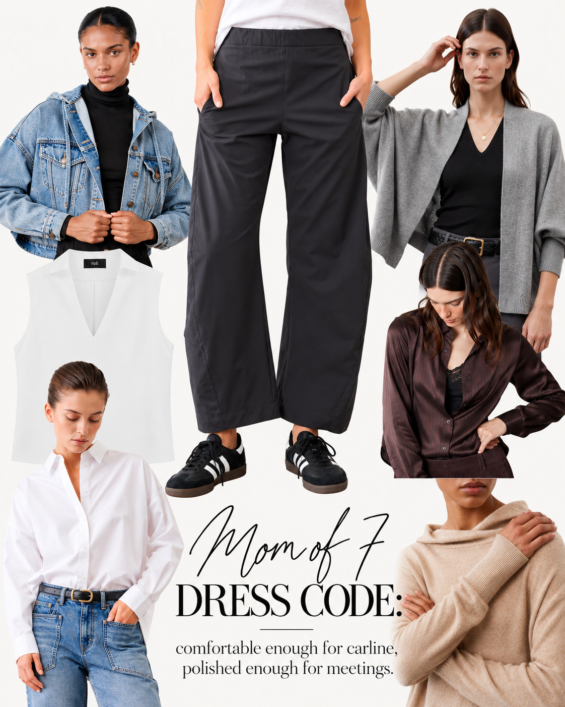 The pants that can keep up with the schedule. Carline, meetings, errands, sidelines and everything in between. These Ruti pants are comfortable enough for the mom stuff but polished enough to make it look like I actually planned the outfit. 

 