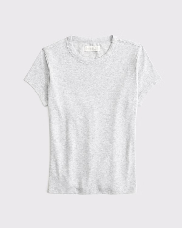 Women's Short-Sleeve Cozy Lounge Knit Tee | Women's Tops | Abercrombie.com | Abercrombie & Fitch (US)