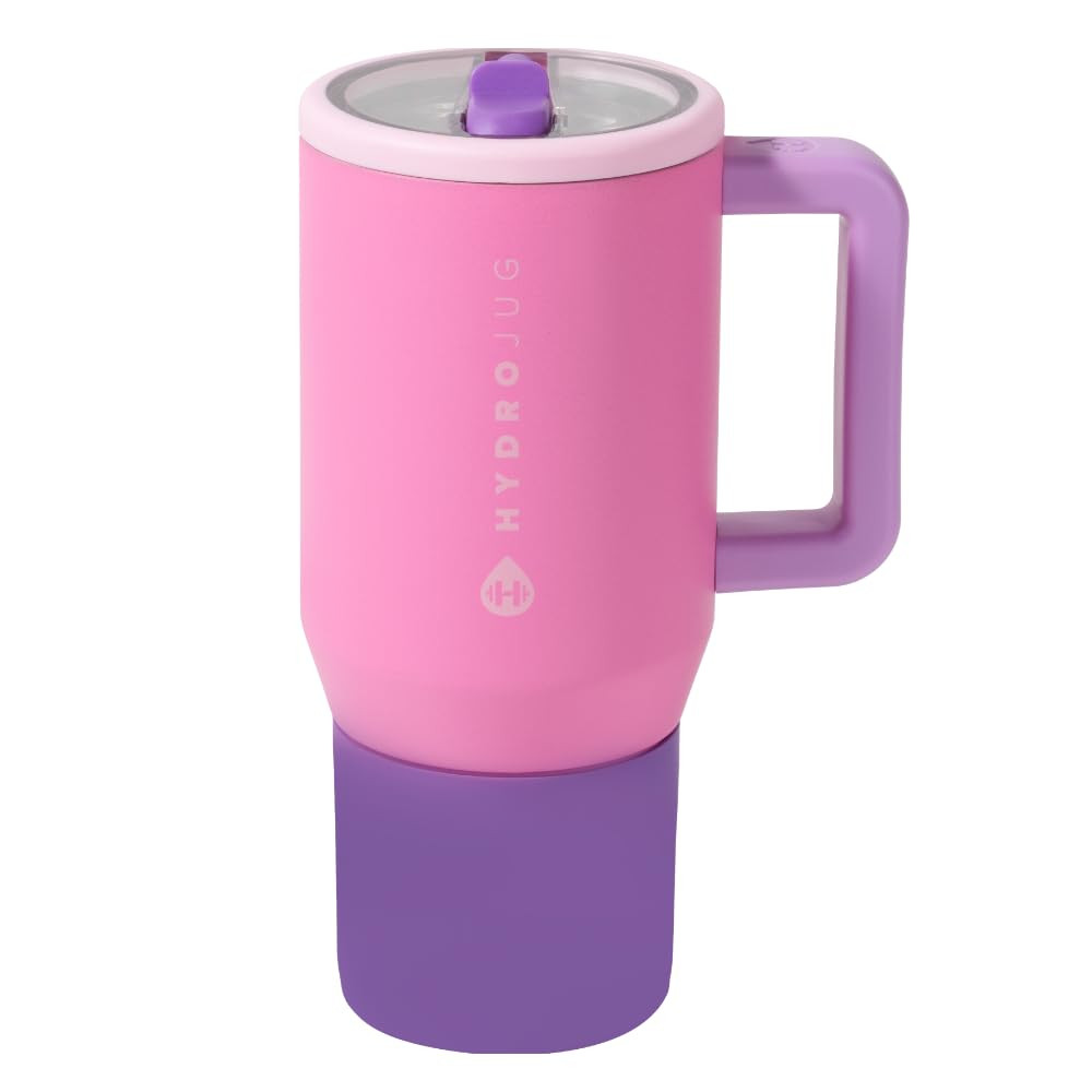 HydroJug Traveler - 20 oz Water Bottle with Handle & Flip Straw - Fits in Cup Holder, Leak Resist... | Amazon (US)