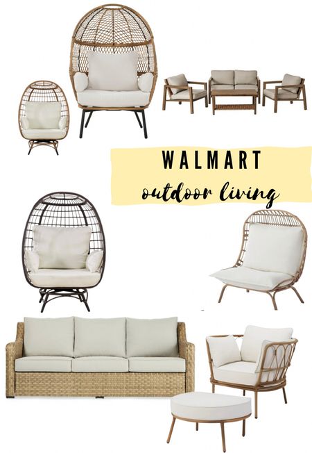 Walmart outdoor living finds! 

Patio furniture 
Outdoor furniture 
Walmart 
Pool 
Egg chair 
Egg chair swing 
Outdoor 
Sectional 
Summer 
Spring 
Outdoor living 

#LTKhome #LTKswim #LTKSeasonal