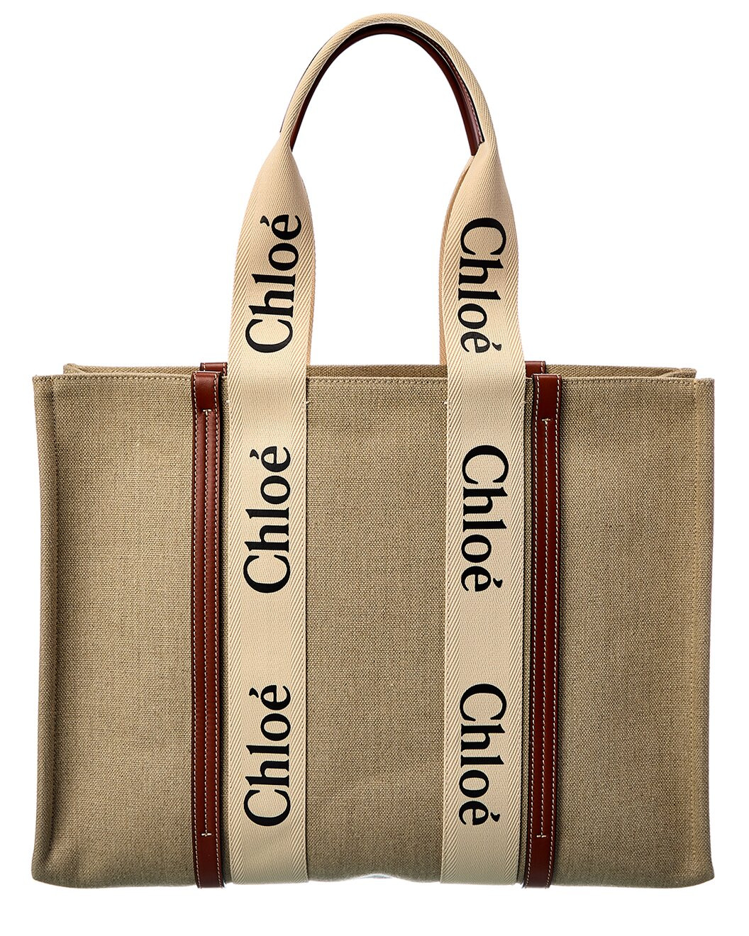 Woody Large Canvas & Leather Tote | Gilt & Gilt City