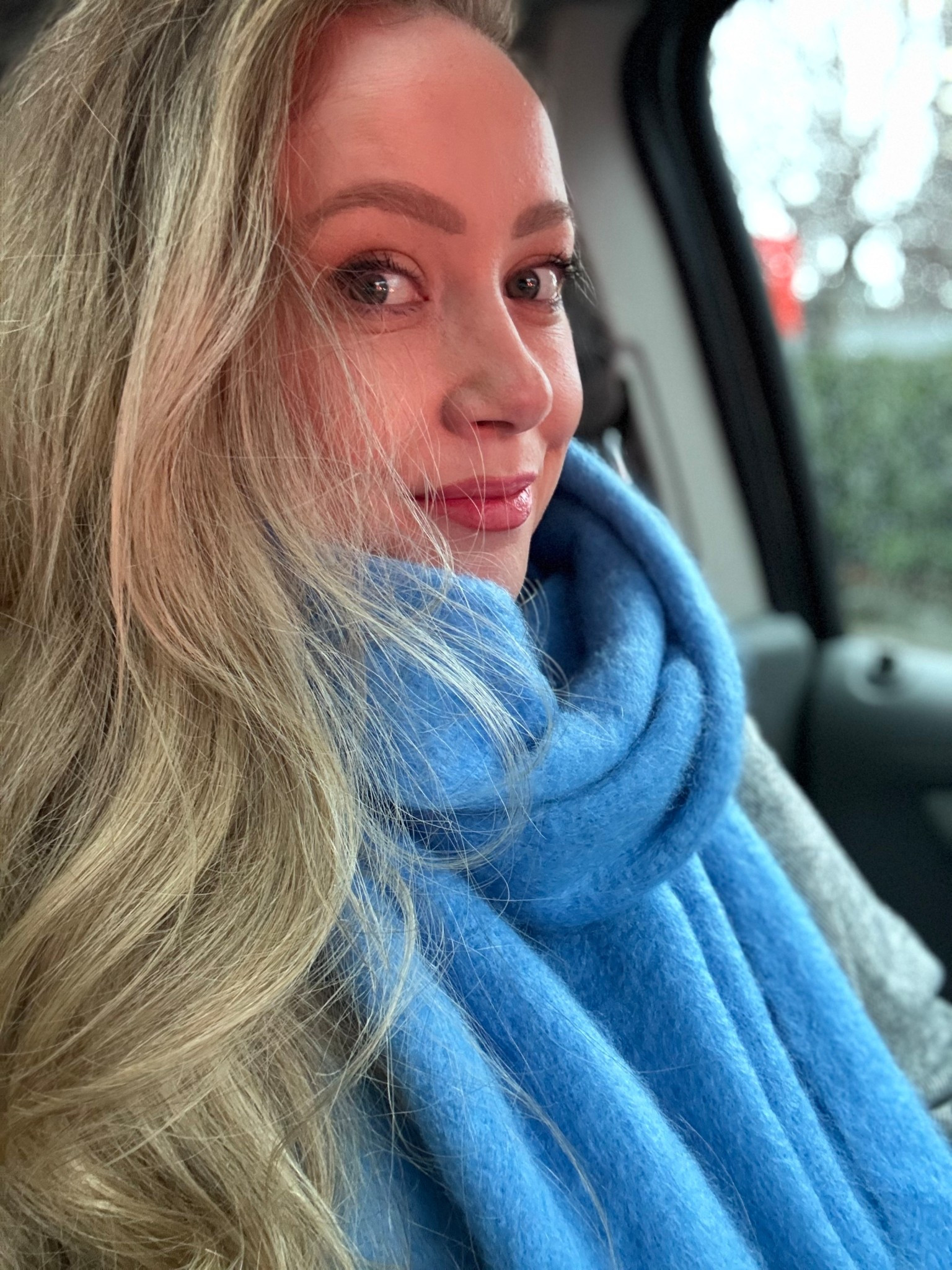 The prettiest blue scarf is the perfect pop of color for all your winter coats 

#LTKOver40 #LTKMidsize #LTKSeasonal