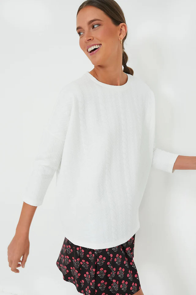 Black Cable Ally Swing Sweatshirt | Tuckernuck (US)