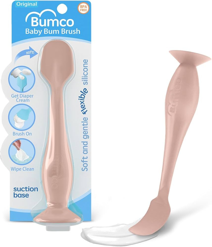 Bumco Diaper Cream Spatula - BPA-Free Diaper Bag Essentials, Soft Butt Spatula Baby, Mom-Invented... | Amazon (US)