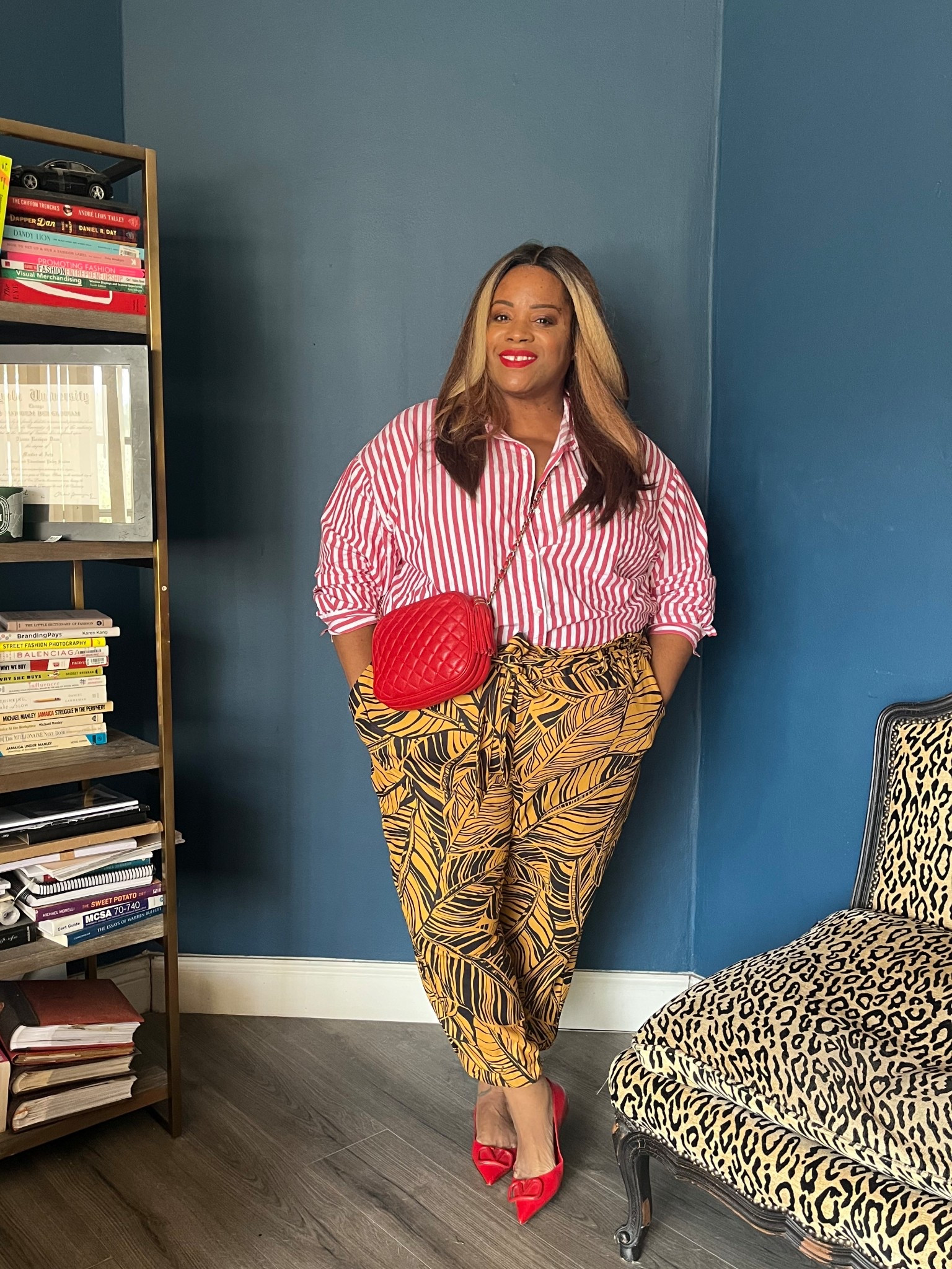 Thrifted print mix OOTD

#LTKPlusSize #LTKOver40 #LTKootd