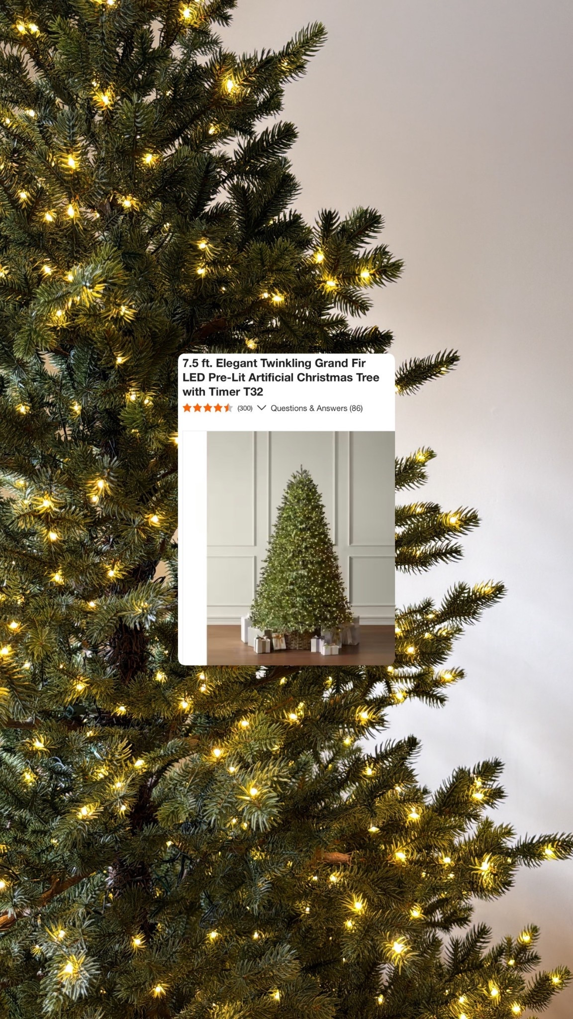 Our Christmas tree- 7.5 ft. Elegant *twinkling* Grand Fir!!🎄

Christmas tree// viral Christmas tree// Christmas time 

#LTKHoliday #LTKHome #LTKSeasonal