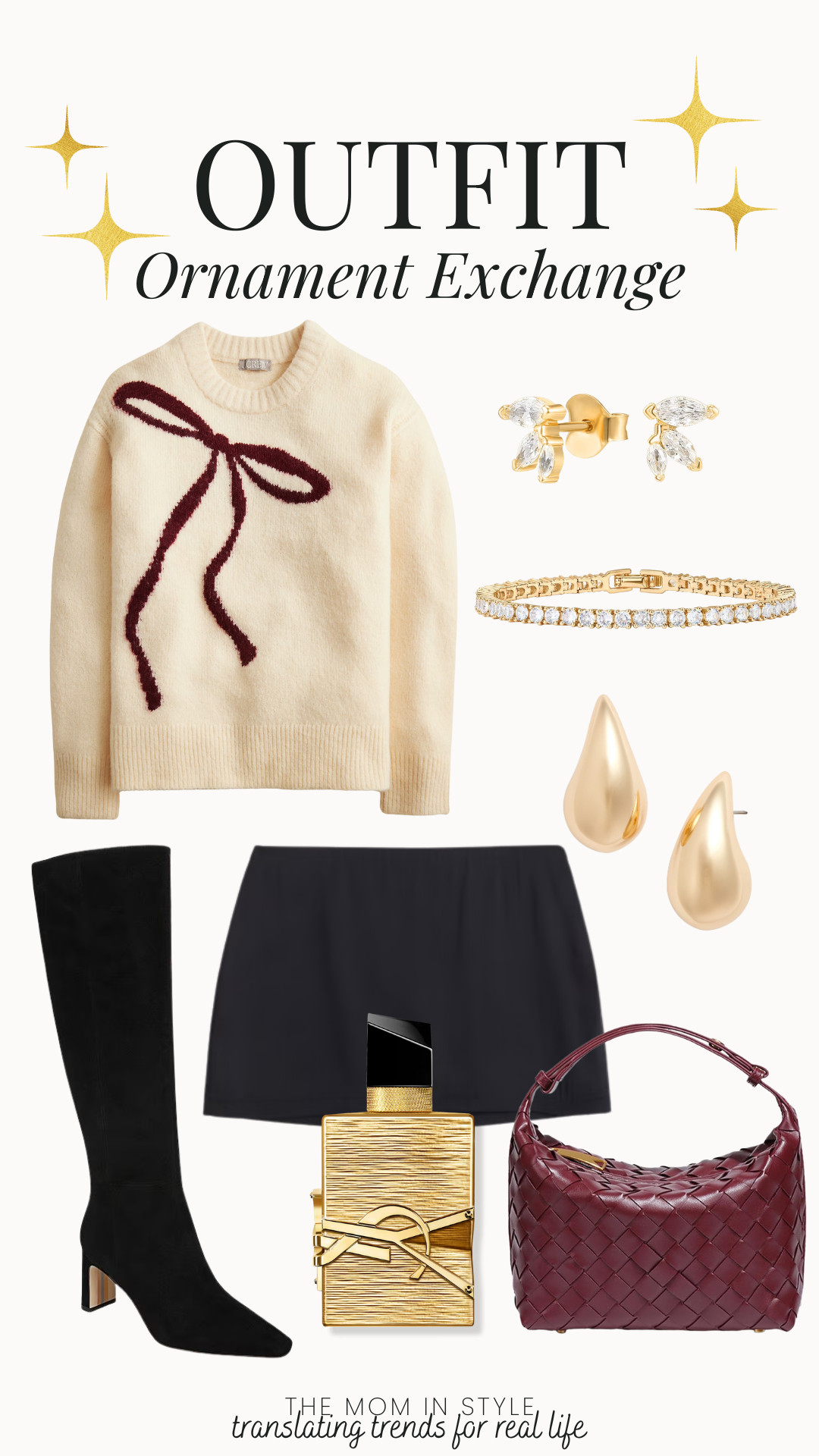 Holiday party outfit inspo, ornament exchange outfit, girls night look, Christmas party outfit, themominstylee
 

#LTKHoliday #LTKSeasonal #LTKootd