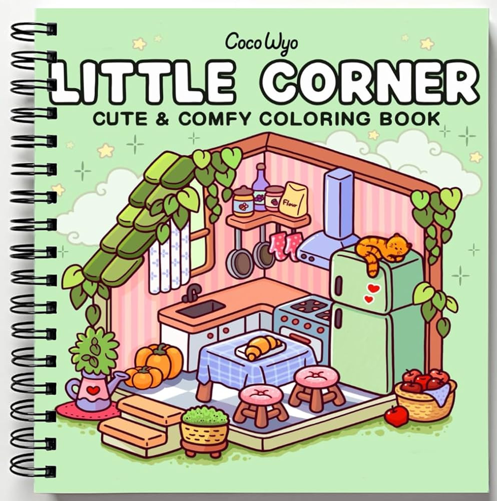 Little Corner: Coloring Book for Adults and Teens, Super Cute Designs of Cozy, Hygge Spaces for R... | Amazon (US)