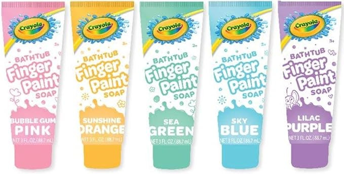 CrayolaBath Tub Finger Paint Soap 5 Pack New Pastel Colors | Amazon (US)