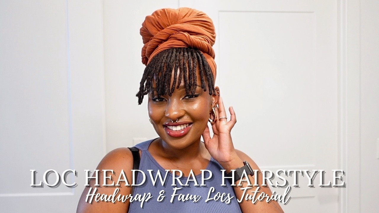LOC HEADWRAP HAIRSTYLE TUTORIAL - FAUX LOCS WITH A BANG
Hey Guys, in this week's video, I'm showing you two loc styles that both involve bangs. The best part about these hairstyles is that you don't need to cut your locs for these bangs.  The first Hairstyle is a loc bun with a faux bang, and the second hairstyle is a headwrap tutorial with a faux bang. 

All you need to create these loc hairstyles are two hair ties, a headwrap, and a lot of arm strength! These hairstyles can also be done on various types of braids.  

#locjourney #locstyles #Locs #naturalhair 

#LTKStyleTip #LTKBeauty #LTKFindsUnder50