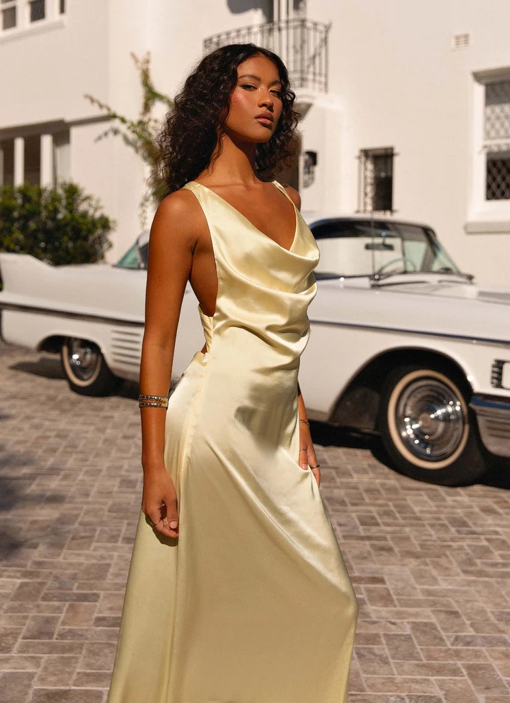 Musa Maxi Dress - Lemon | Peppermayo (Global)