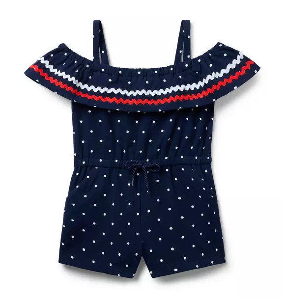Ric Rac Cold Shoulder Romper | Janie and Jack