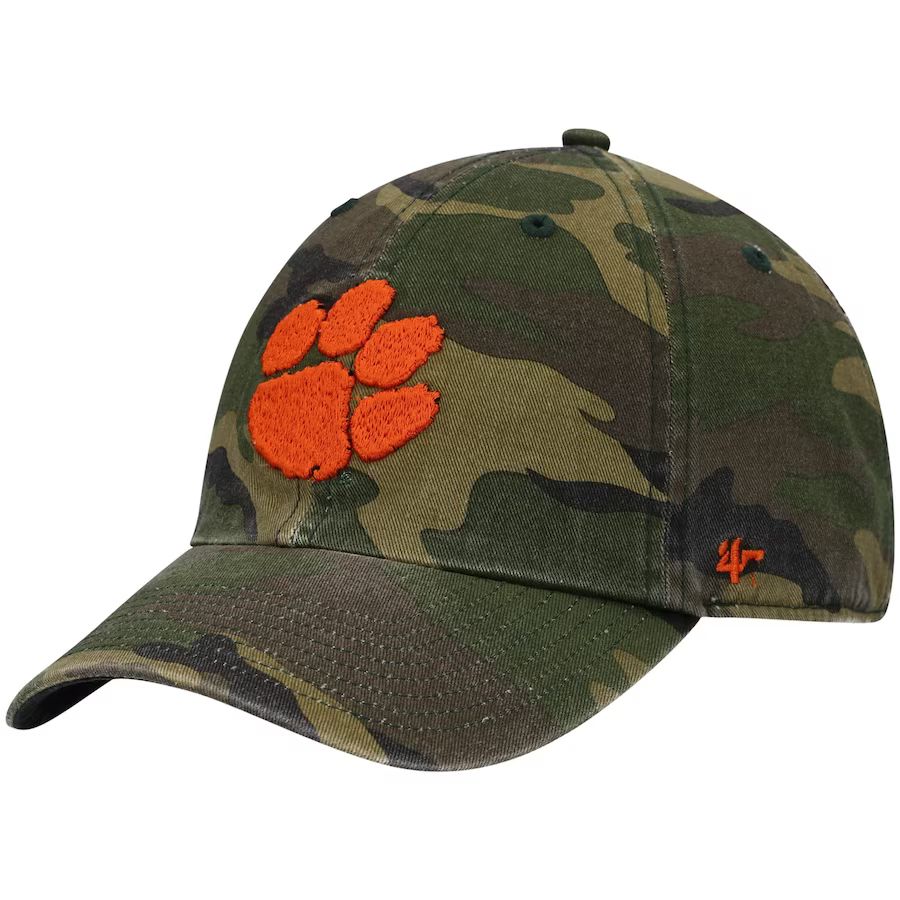 Clemson Tigers '47 Clean Up Core Adjustable Hat - Camo | Fanatics