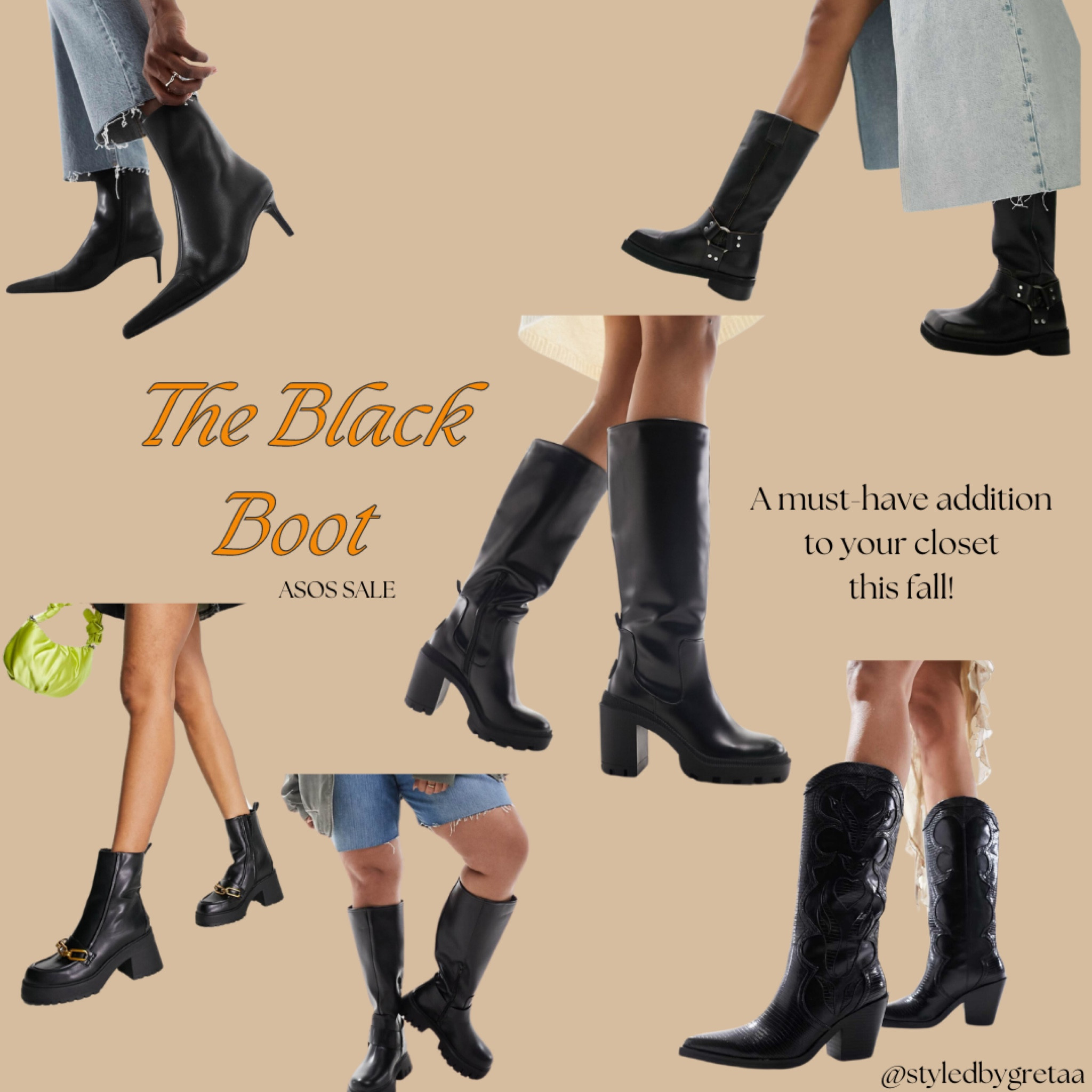 The Black Boot: every style you should add to your wardrobe this fall! 🤎✨🍂 featuring items from the ASOS sale!! 

#LTKSaleAlert #LTKStyleTip #LTKShoeCrush