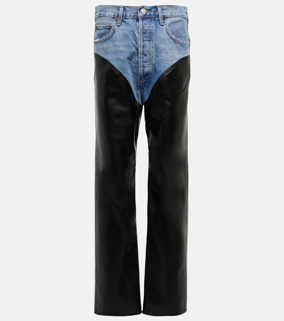Harley denim and leather-blend jeans | Mytheresa (US/CA)